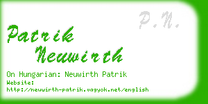 patrik neuwirth business card